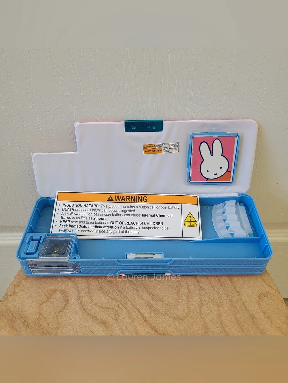 Miffy Mint Green Striped Planner and Magnetic Pencil Case Set